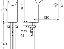 Αυτοκλειόμενη αναμεικτική μπαταρία νιπτήρος Schell Xeris