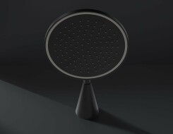 ICONIC Rain Shower Black Matt - Kεφαλή Nτους με Φωτισμό LED