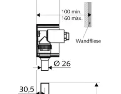 Concealed WC flush valves COMPACT II