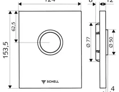 Πλακέτα πιεζόμενη για φλουσόμετρο ουρητηρίου Schell Edition