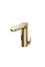 Schell CELIS E² Electronic wash basin tap Mains operation Brushed Gold (transformer plug)