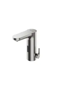 Schell CELIS E² Electronic wash basin tap Mains operation Brushed Silver (transformer plug)