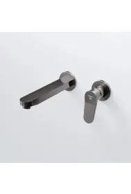 Steinberg 340 Μπαταρία Νιπτήρος Τοίχου Brushed Gun Metal