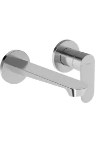 HansaGenesis Μπαταρία Νιπτήρος τοίχου Brushed steel