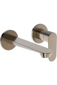 HansaGenesis Μπαταρία Νιπτήρος τοίχου Brushed bronze