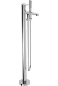 HansaGenesis Μπαταρία Λουτρού ελεύθερης τοποθέτησης Brushed steel