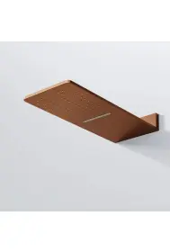 Steinberg 390 Wall rain shower panel Brushed Copper