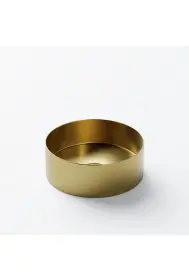 Steinberg 442 Stainless Steel Countertop Washbasin ø 300 x 110mm Brushed Gold