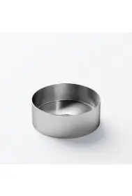 Steinberg 442 Stainless Steel Countertop Washbasin ø 300 x 110mm Brushed Steel