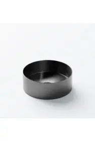 Steinberg 442 Stainless Steel Countertop Washbasin ø 300 x 110mm Brushed Gun Metal