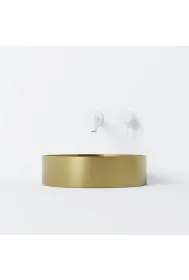 Steinberg 442 Stainless Steel Countertop Washbasin ø 400 x 110mm  Brushed Gold