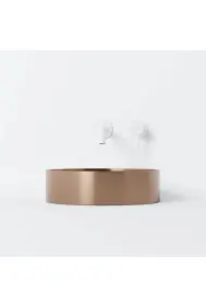 Steinberg 442 Stainless steel Countertop Washbasin ø 400 x 110mm Brushed Copper