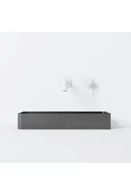 Steinberg 442 Stainless Steel Countertop Washbasin 600mm x 400mm Brushed Gun Metal