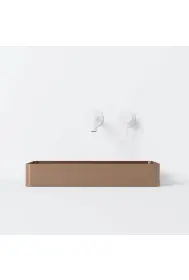 Steinberg 442 Stainless Steel Countertop Washbasin 600mm x 400mm Brushed Copper