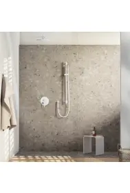 Complete shower and basin system ST 260 White Matt