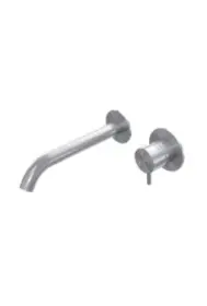 AMA RHEA Built-in mixer in stainless steel AISI 316L and wall-mounted spout.