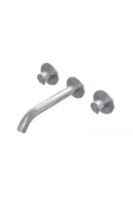 AMA RHEA 3 holes for washbasin in stainless steel