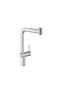 KWC Μπαταρία Κουζίνας BEVO E με αποσπώμενο ντουσάκι 2 ροών Stainless Steel