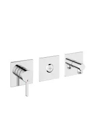 KWC Trim kit, with safety device DIN EN 1717 Lever mixer Tub Chrome