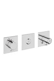 KWC Trim kit, with safety device DIN EN 1717  Thermostatic mixer Tub Chrome
