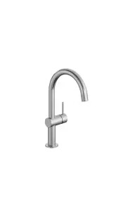 KWC ONO E Lever mixer Washbasin A160 Stainless Steel