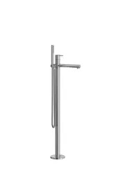 KWC ONO E Lever mixer Tub for freestanding tub Stainless Steel