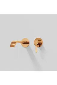 Steinberg 280 Single-lever washbasin wall mixer Rose Gold