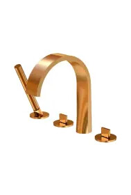 Steinberg 280 4-hole bath rim fitting Rose Gold