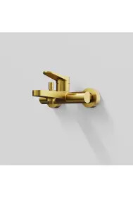 Series 340 exposed single lever mixer ½'' for bathtub  Brushed Gold