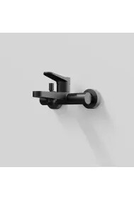 Series 340 exposed single lever mixer ½'' for bathtub Black Matt