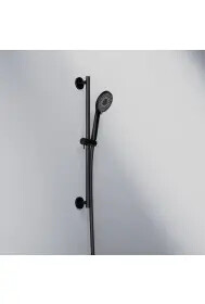 Steinberg 340 Bεργα - Τηλέφωνο 3 ροών - Σπιραλ - Shower Set Black Matt