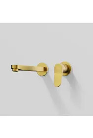 Series 340 wall-mounted washbasin single lever mixer (finished assembly set) Brushed Gold