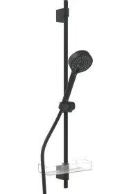 HANSA BASIC JET Βέργα σπιράλ τηλέφωνο 3 ροών set Black Matt