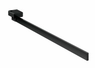 Emco loft πετσετοκρεμάστρα με μονό μπράτσο 410mm Black