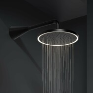 ICONIC Rain Shower Black Matt - Kεφαλή Nτους με Φωτισμό LED